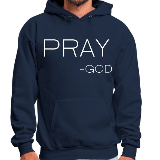 Mens Graphic Hoodie Say it Soul - Pray -god